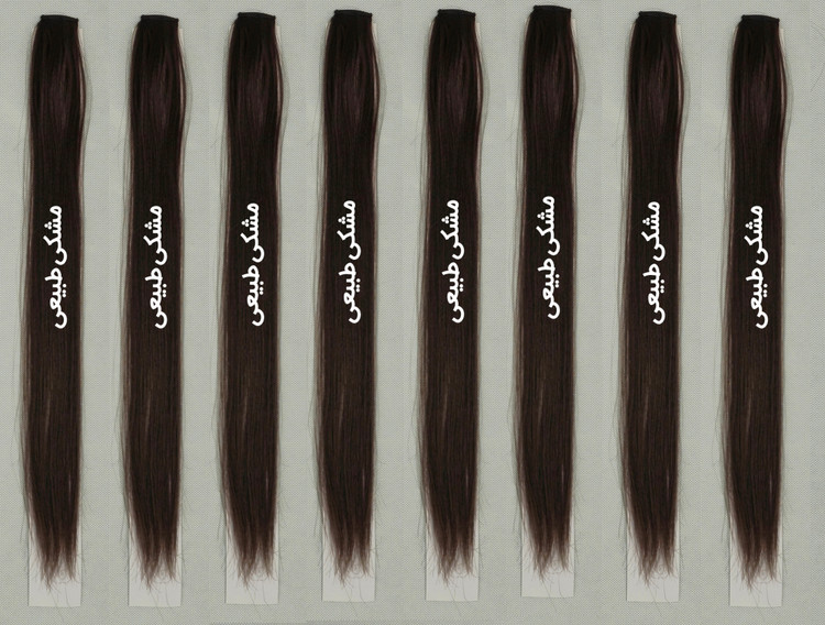 اکستنشن گیره ای تک رنگ بسته 2 عددی