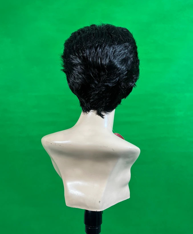 کلاه گیس مردانه مشکی طبیعی